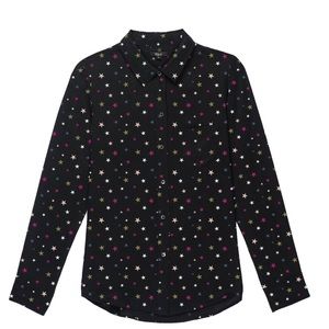 RAILS Silk Rainbow Stars Kate Shirt